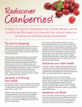 Rediscover Cranberries! - The Cranberry Institute
