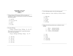 Exam 4 - Chemistry Courses