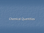 Chemical Quantities PPT