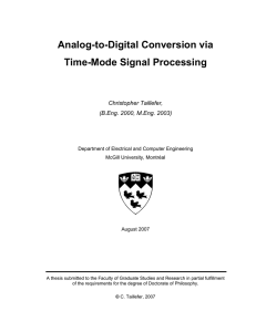 Analog-to-Digital Conversion via Time