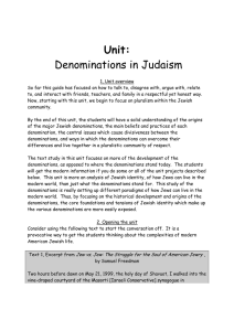 Denominations in Judaism