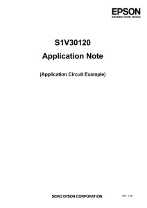 S1V30120 Application Note (Application Circuit