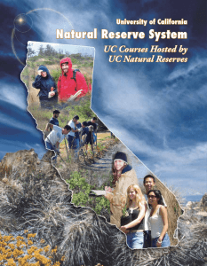 UC Courses - UC Natural Reserve System