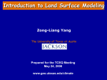 Introduction to Land Surface Modeling