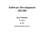 Software Development 2D1385