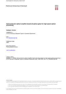 Semiconductor optical amplifier-based all-optical gates