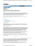 Taking Thermocouple Temperature Measurements