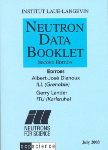Neutron Data Booklet - Institut Laue