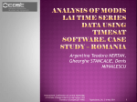 Analysis of modis laitime series data using