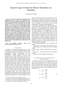 Squirrel Cage of Induction Motors Simulation via Simulink