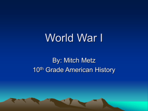 World War I - Wright State University