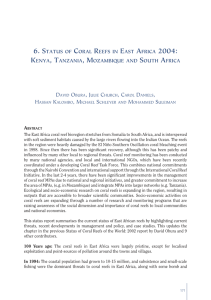 Status of Coral Reefs in East Africa 2004, GCRNM