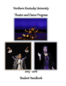 Northern Kentucky University Theatre and Dance Program 2015