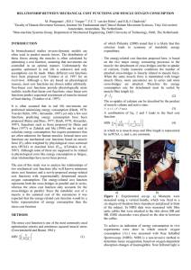 RELATIONSHIP BETWEEN MECHANICAL COST FUNCTIONS AND