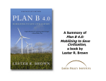 Plan B 4.0 - Earth Policy Institute