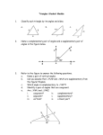 Triangles Student Module