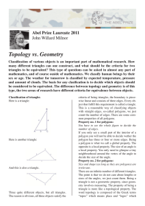 Topology vs. Geometry