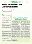 Service Providers Go Green With Fiber