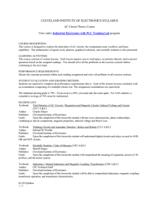 View course syllabus - Cleveland Institute of Electronics