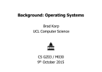 Background: Operating Systems