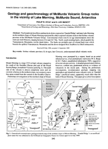Geology and geochronology of McMurdo Volcanic Group rocks
