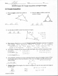 5.5 Triangle Inequalities