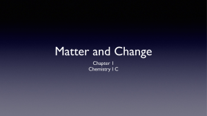 Ch.1-Matter and Change