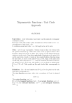 Trigonometric Functions : Unit Circle Approach