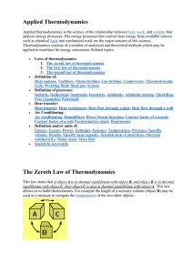 Applied Thermodynamics