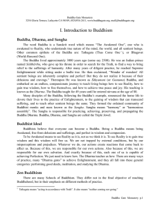 Introduction to Buddhism