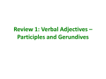Verbal Adjectives PPT