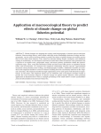 Application of macroecological theory to predict effects of climate