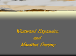 Westward Expansion and Manifest Destiny