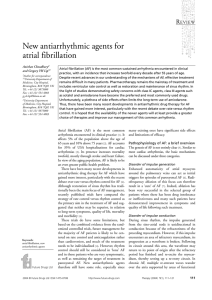 New antiarrhythmic agents for atrial fibrillation