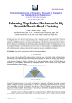 Enhancing Map-Reduce Mechanism for Big Data with Density
