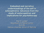 Embodied and narrative understandings of the self in schizophrenia