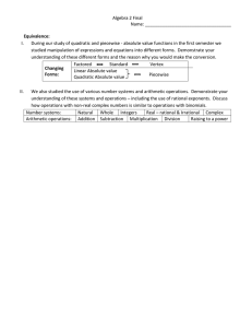 Semester 1 Final Exam Prompts