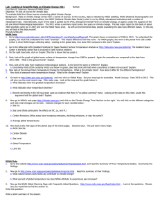 Lab: Looking at Scientific Data on Climate Change