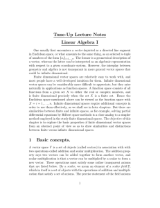 Lecture notes for Linear Algebra