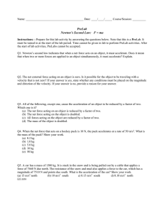 Composition and Resolution of Forces