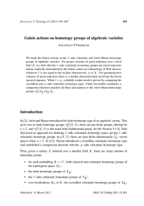 Galois actions on homotopy groups of algebraic varieties