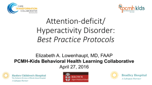 4/27/16 ADHD Best Practice Protocols Presentation: PCMH