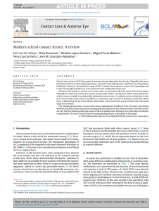 Modern scleral contact lenses: A review