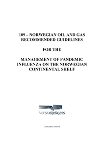 Recommended guidelines for the management of pandemic