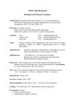 CHEE 3466 (Required) Biological and Physical Chemistry