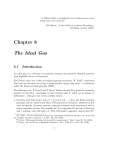 Chapter 8 The Ideal Gas - Department of Physics | Oregon State