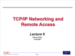 TCP/IP Networking and Remote Access