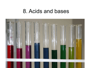 8. Acids and bases