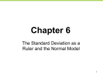 standard deviations from the mean