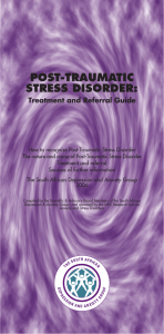 POST-TRAUMATIC STRESS DISORDER: